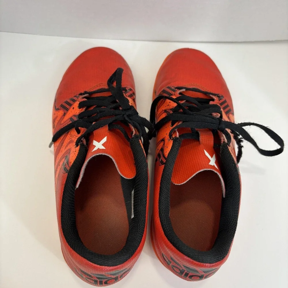 Adidas X 15.4 Indoor Soccer‎ Shoes Youth Size 4.5 Orange Sneakers S83170